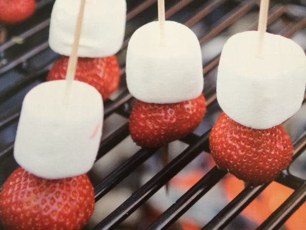 Erdbeer-Marshmallow-Spieße
